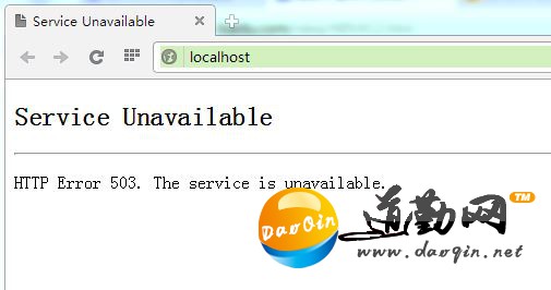 WIN7 + IIS7 Service Unavailable HTTP Error 503. The service is unavailable.01