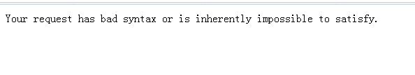 ҳгyour request has bad syntax or isʾĽϸ